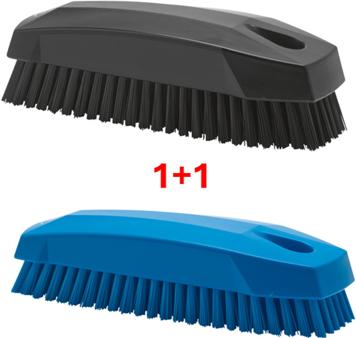 Nagelborstel Vikan hard 130mm zwart+blauw