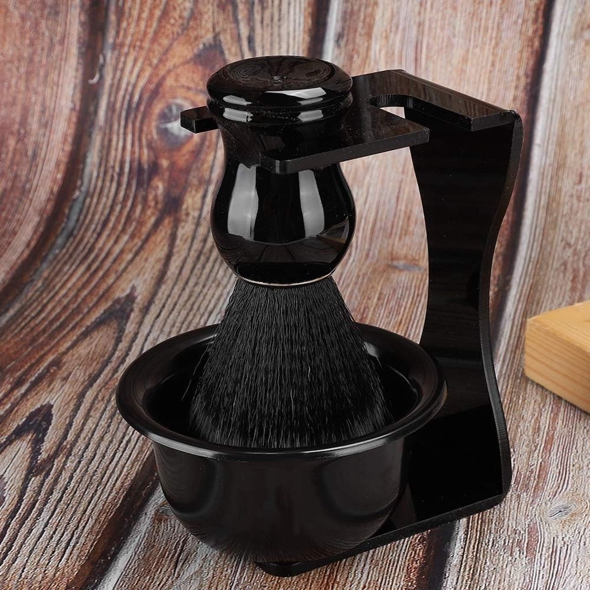 Complete Scheer Set met Scheerkwast, Scheermes en Houder voor Mannen - Perfect voor Vaderdag