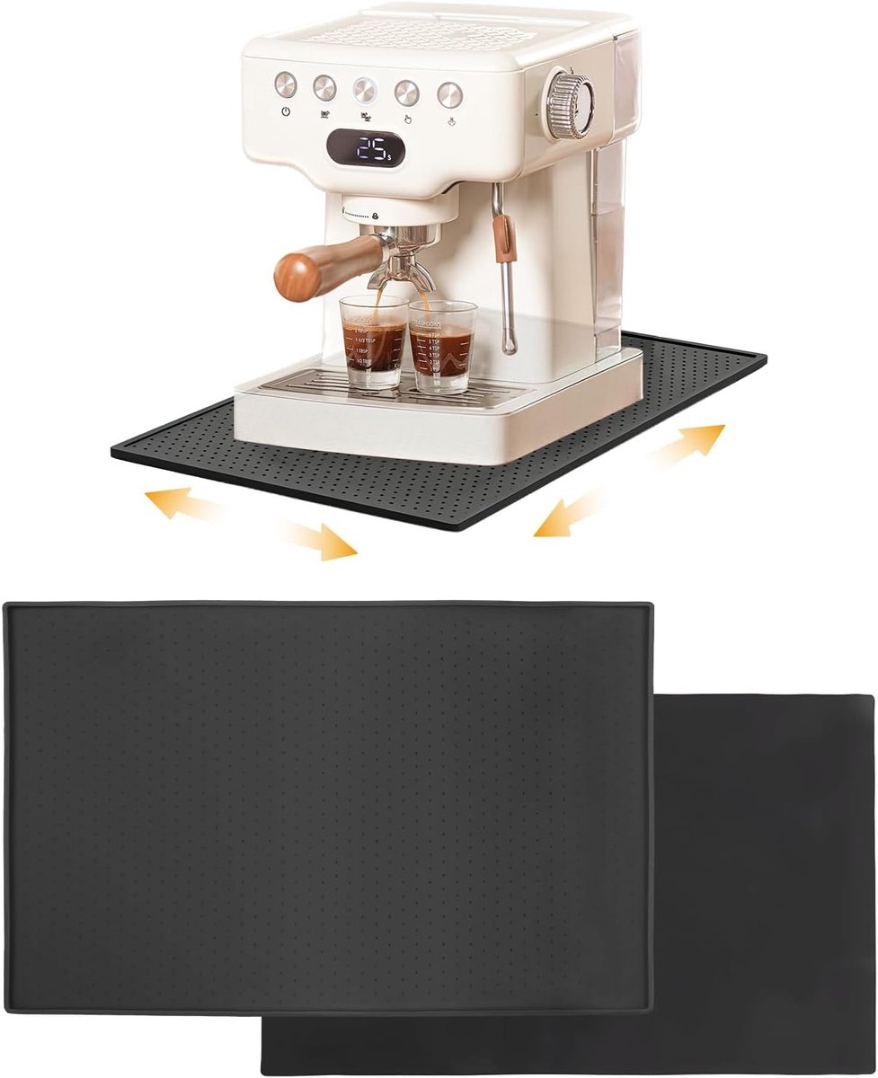 Hittebestendige Siliconen Onderlegger voor Koffiezetapparaat - Bescherming voor Keukenwerkbladen en Airfryers, Geschikt voor Diverse Merken