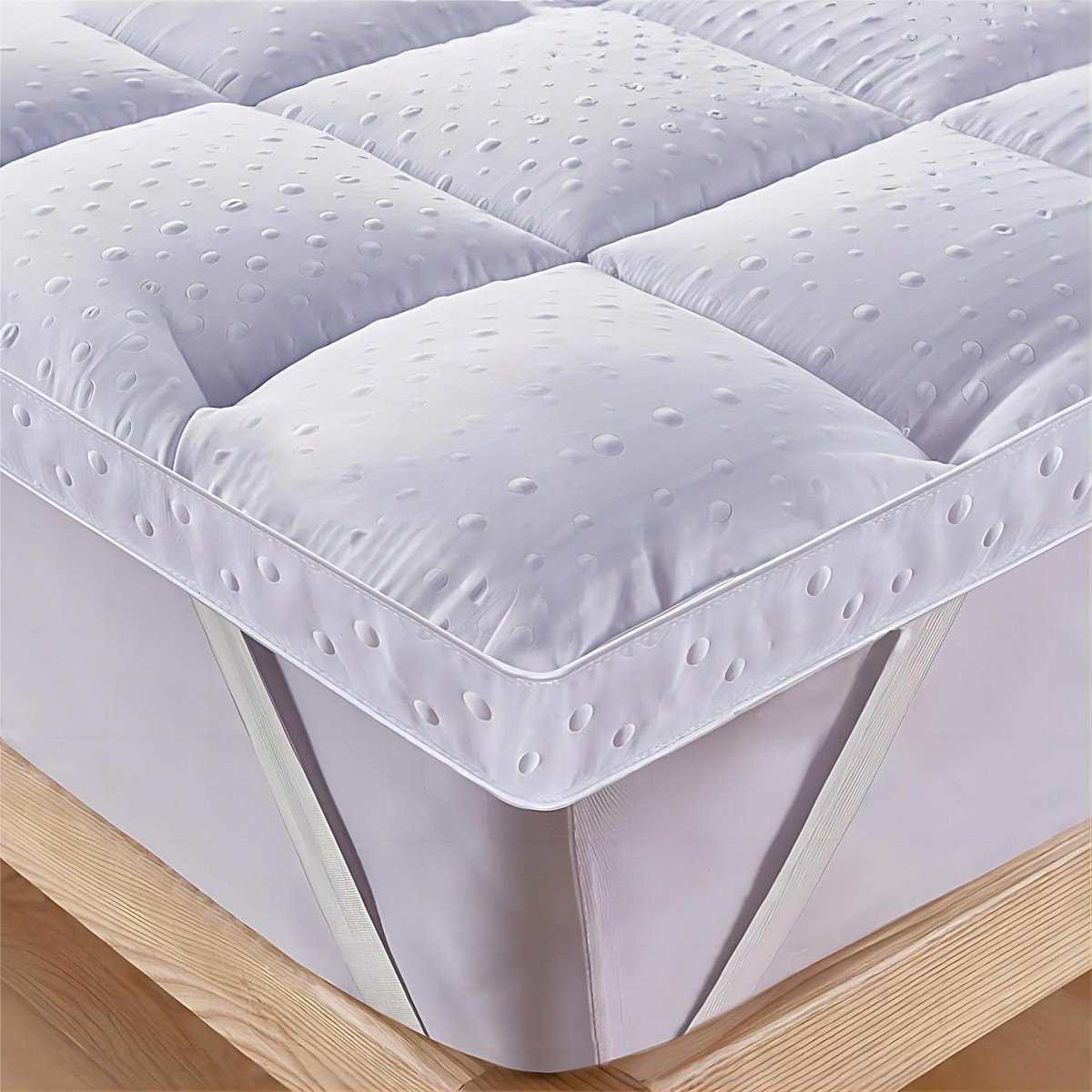 SnelShoppen - 3D Microfiber Topmatras - Extra Zacht, Ademend en Allergievriendelijk - 180x200 cm - Perfect voor Thuis of Kamperen