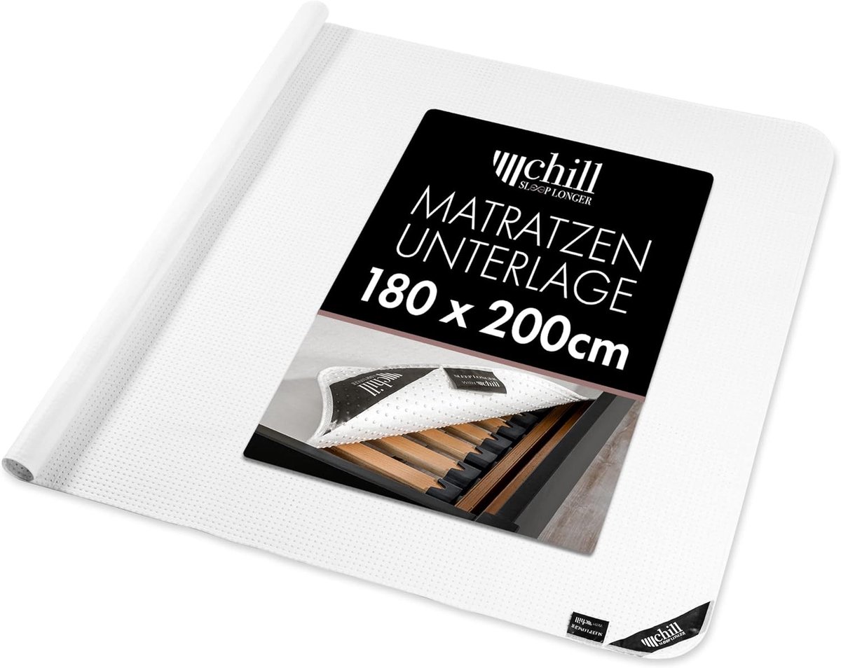 SnelShoppen - Matrasonderlegger 180 x 200 cm, Antislip Matrasbeschermer voor Lattenbodem en Boxspring, Veganistisch en Ademend, Geschikt voor Matrasse