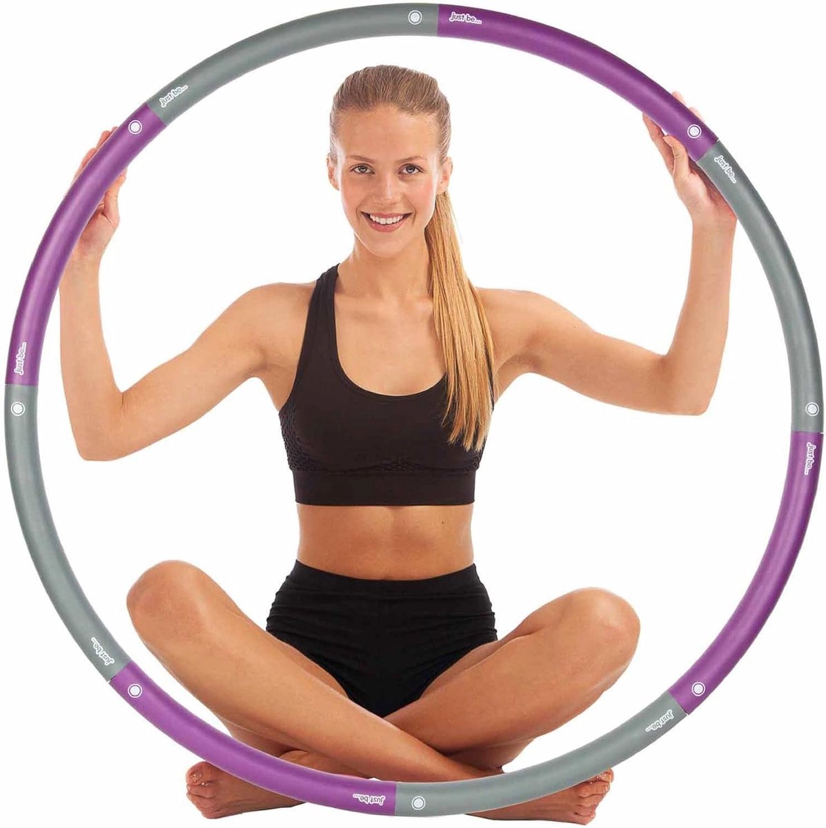 Thijox - Verzwaarde Hoelahoeps voor Volwassenen - Fitness Apparatuur voor Gewichtsverlies - Gewatteerde, Golvende Hoelahoeps - Thuis Oefeningen - Fitn