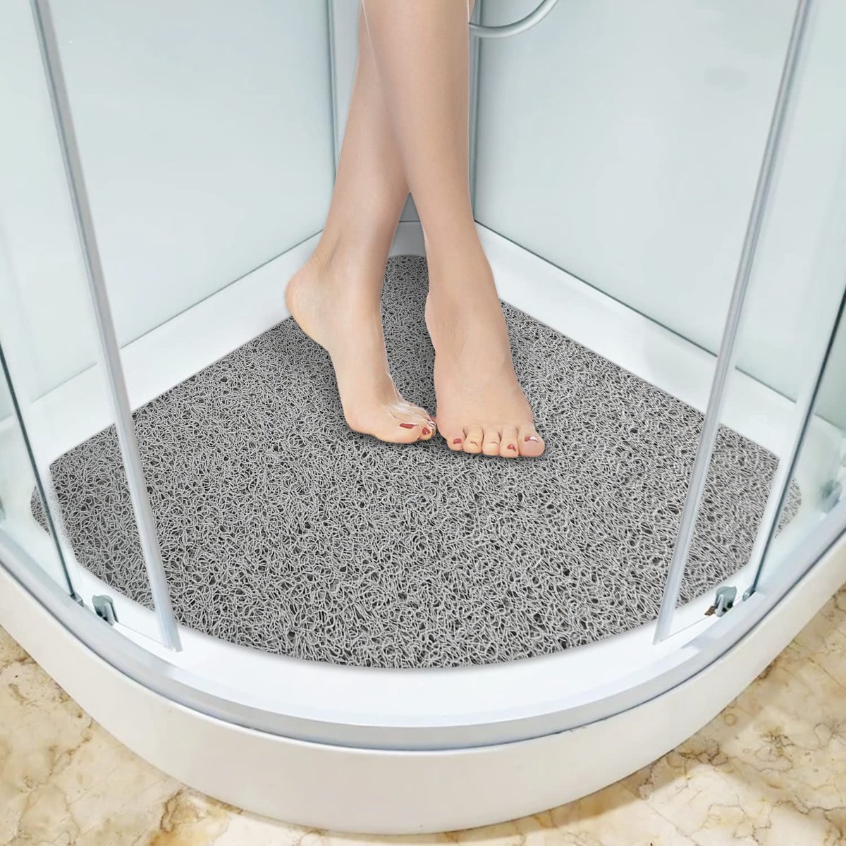Dailygoods- Badmat Antislip - Douchemat Antislip - Badkamermat - Sneldrogend - Wasbaar - Zacht Loofah Oppervlak