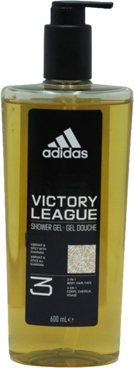 Adidas Victory League 3-in-1 Douchegel met Pomp – Lichaam, Gezicht & Haar – 600 ml