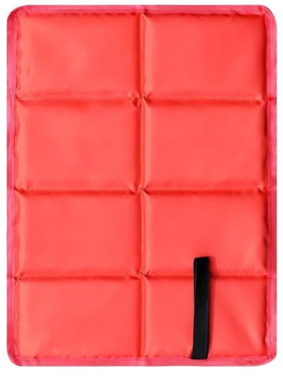 Opvouwbaar, isolerend zitkussen voor buiten – set van 2 – zitkussen voor kinderen – waterdichte speelmat – wandelaccessoire – rood