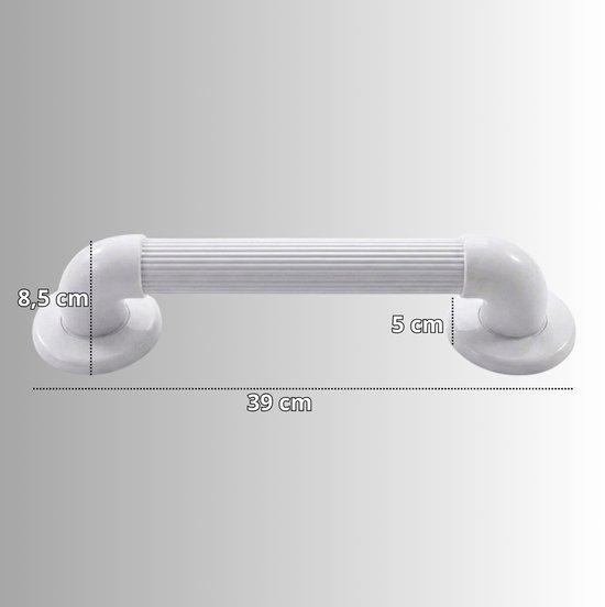 VITILITY Wandbeugel 30 cm extra grip. Handgreep / wandgreep voor badkamer / douche / toilet. Toiletbeugel / badgreep / douchegreep