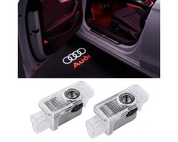 Instapverlichting Geschikt voor Audi – Signature Red Edition – LED Deurverlichting – Set van 2 – Plug & Play