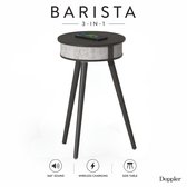 Doppler Barista SoundTable - Bluetooth Speaker Tafel & Bijzettafel met Draadloze Oplader - 360° Stereo Geluid - Bluetooth 5.4 - Zwart