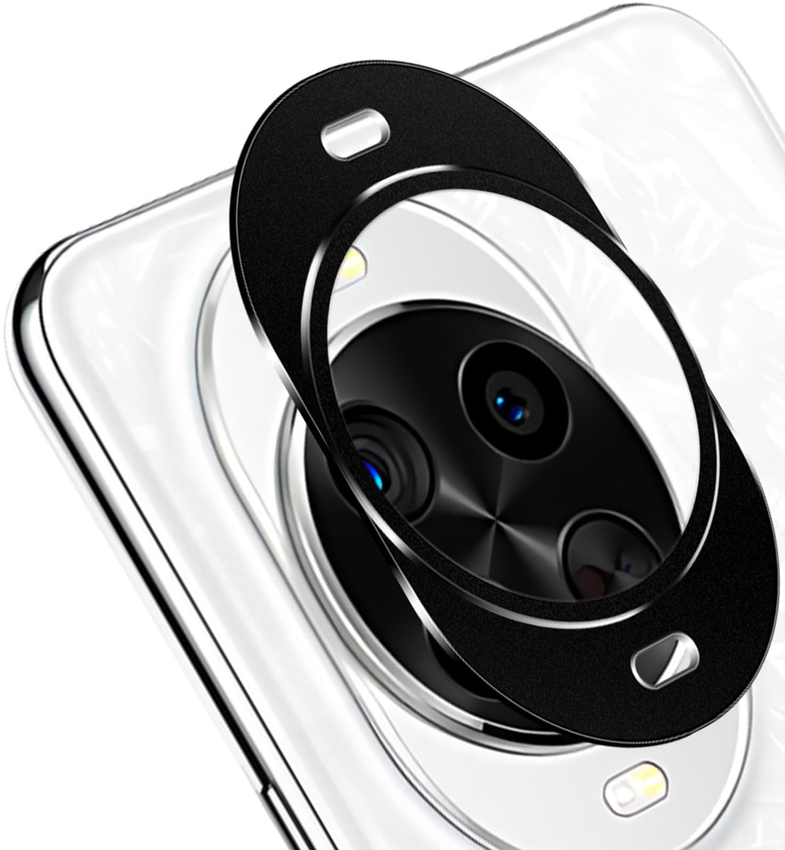 Dailygoods - voor Huawei Nova 14 Pro 5G Achteruitrijcamera, 9H Hardheid Camera Aluminiumlegering Lens Bescherming Achteraan, Krasbestendige Metalen Camera Protector voor Huawei Nova 14 Pro 5G - Zwart