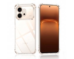Casemania Hoesje Geschikt voor Honor 600 - Transparant - Anti Shock Back Cover