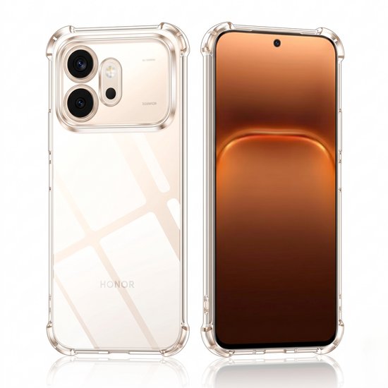 Ensemble de deux coques de téléphone transparentes, une arrière et une avant avec écran.