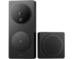 Aqara Smart Video Doorbell G4 - Compatibel met HomeKit - AI Gezichtsherkenning - Incl. Indoor Chime…