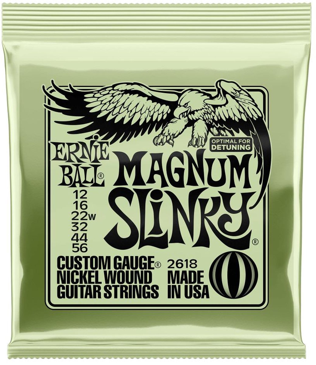 Ernie Ball 2618 Magnum Slinky Elektrische Gitaarsnaren (12-56)