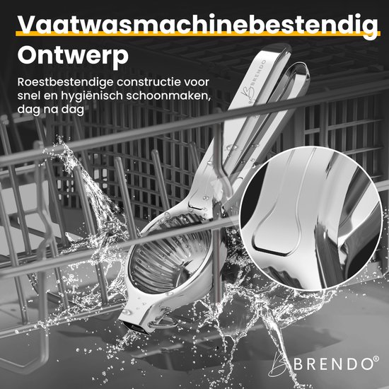 Brendo® - Citroenpers - universele maat - uitpersen tot de laatste druppel - citruspers - extreem robuust - voor meer fris en genot van Brendo — afbeelding 5