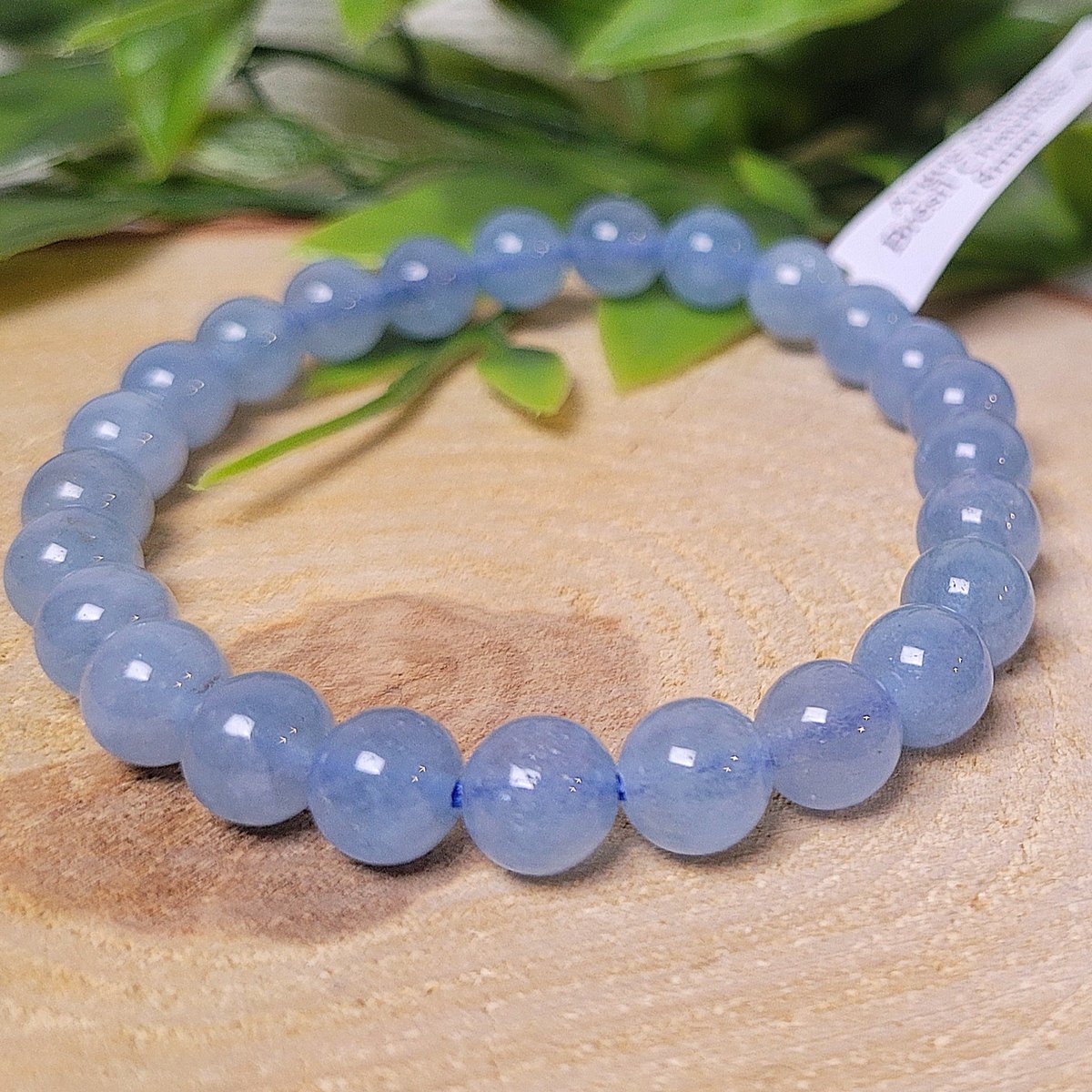 Aquamarijn Edelsteen Armband 8mm - Kogelarmband - Kralenarmband