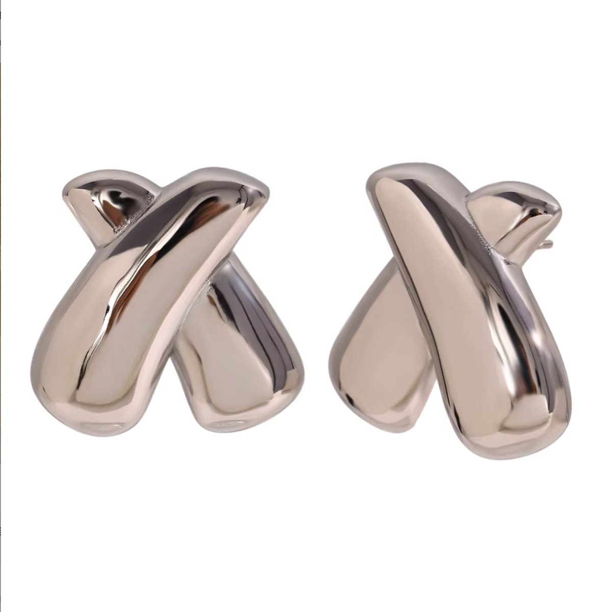 Veldy Oorbellen Dames - Oorbellen Dames Zilver - Zilverkleurige RVS Oorbellen - Stainless Steel Oorbellen - Dames Sieraden - Oorbellen - Zilver