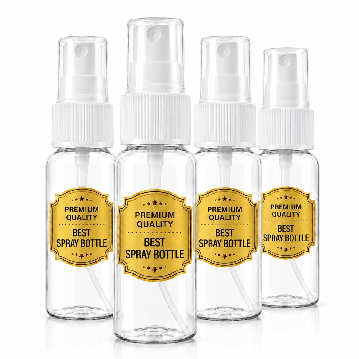 Dailygoods- Spuitflessen 4 stuks 20 ml - Navulbare/Herbruikbare - Lichtgewicht - Lekvrij - Voor Reiniging/Huidverzorging - Gemaakt van Duurzaam PET-Kunststof - Reissprayflessen