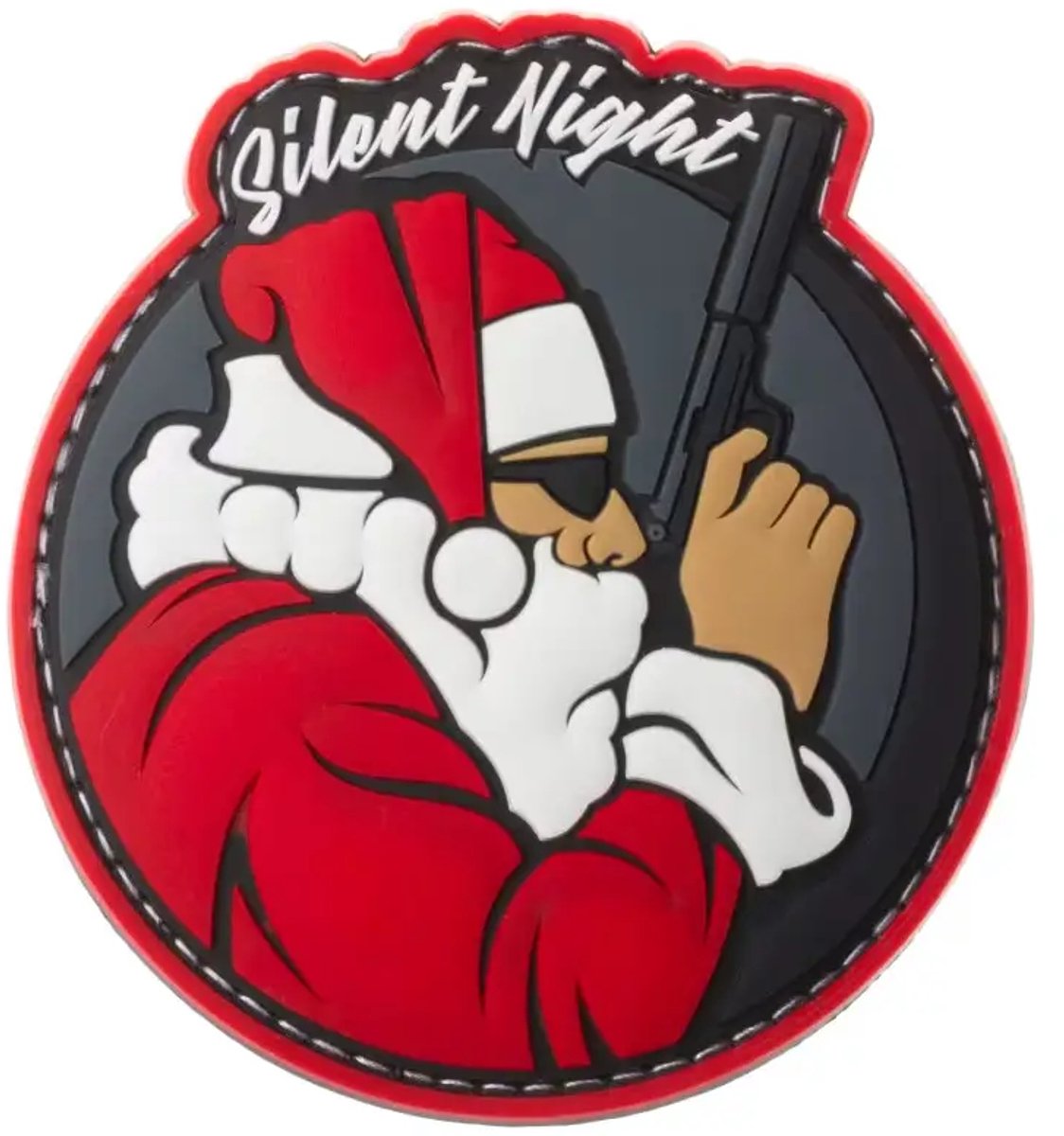 Rubberen badge JTG Silent Night Operator