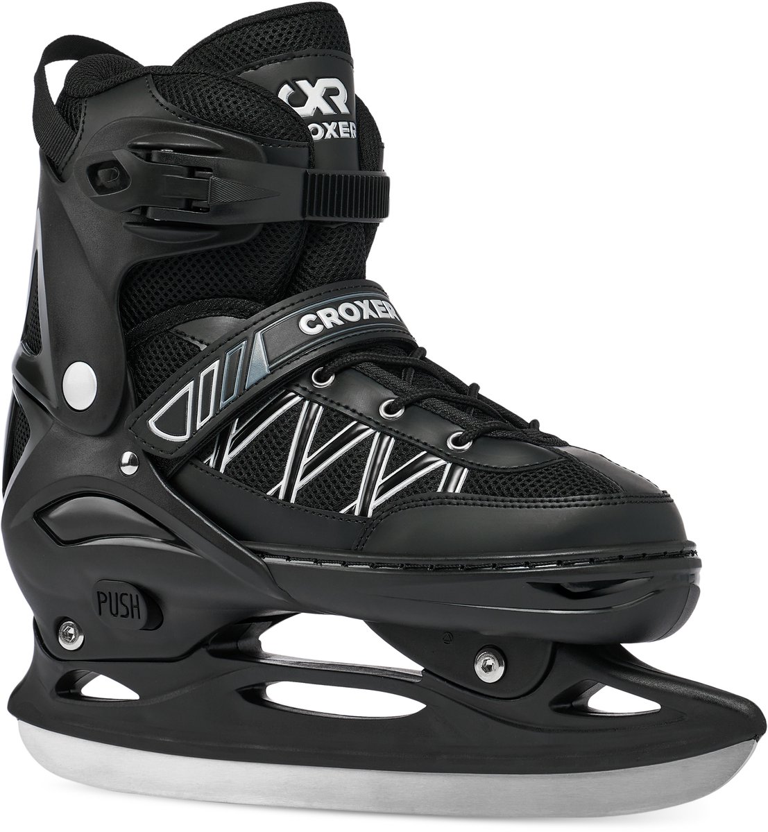 CROXER Torch 2-in-1 Verstelbare Skeelers IJshockeyschaatsen 42-45 Zwart