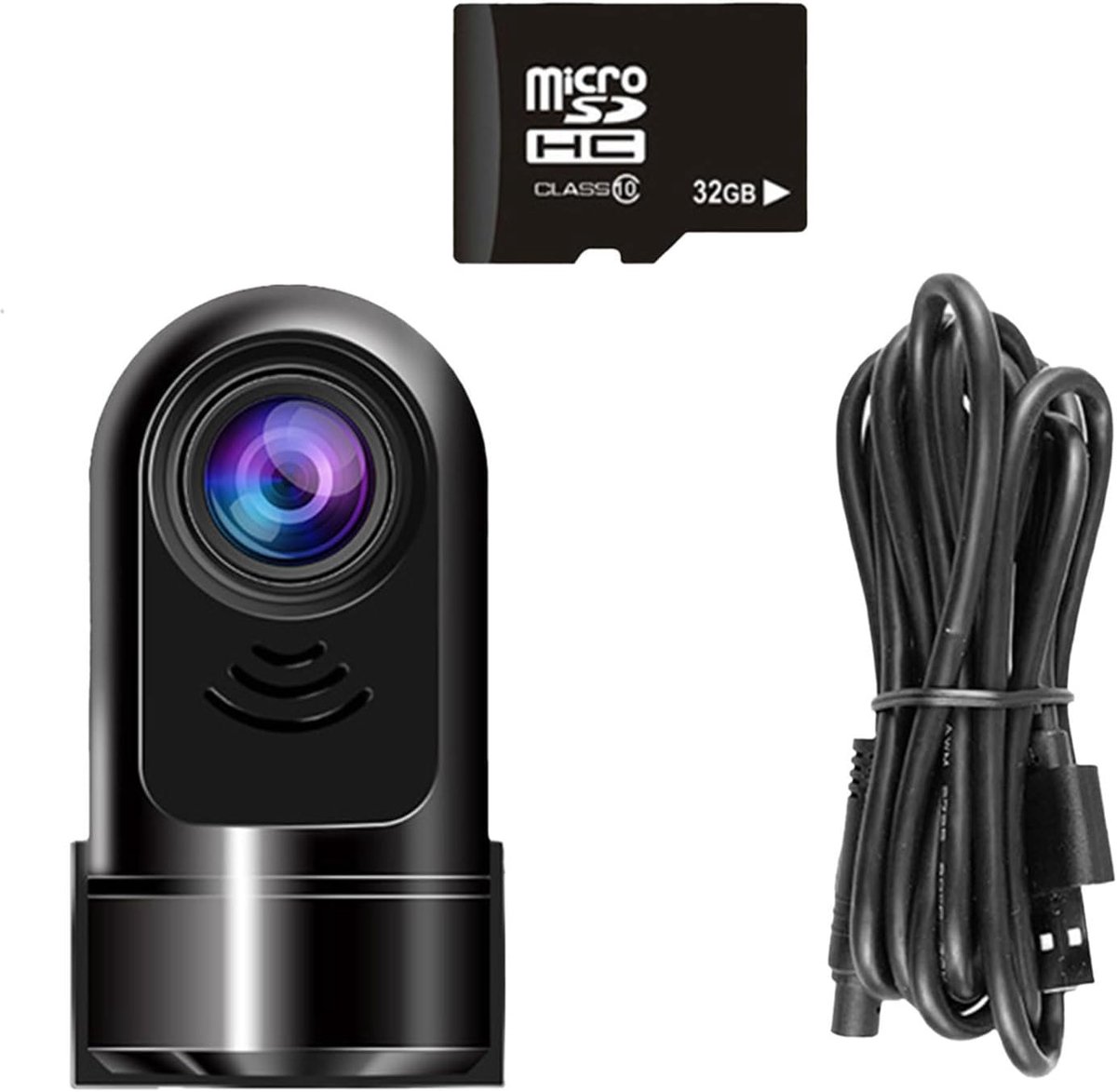 Mini Dashcam - Autocamera Rijassistent - Veiliger Rijden - ADAS Camera - 1080p HD - Zwart