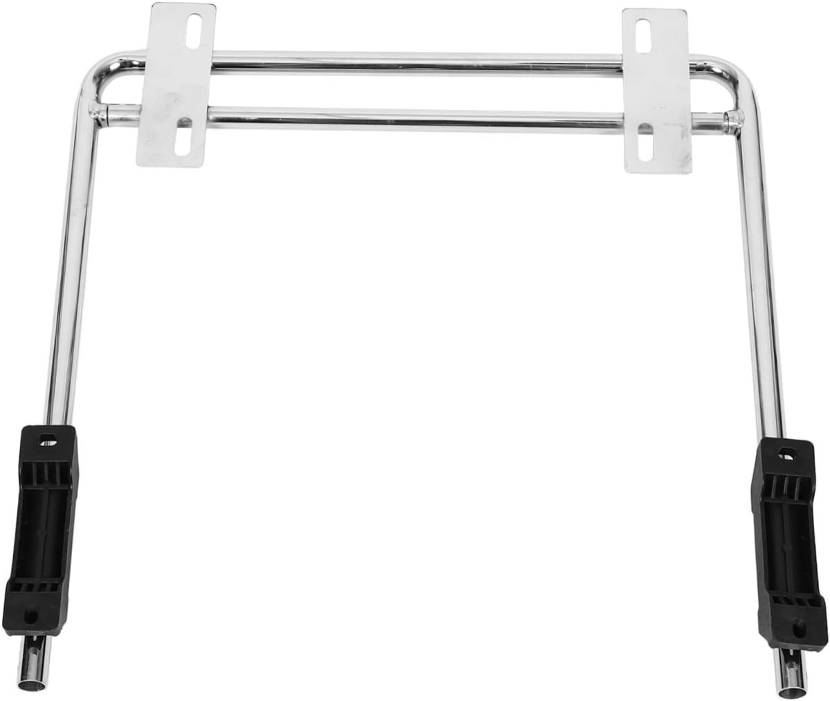 Voetsteun Bureaustoel - Stoelondersteuning Pedaal - Comfortabel Zitten - IJzeren Basis Stevig - 41x41x1.5cm - Zilver