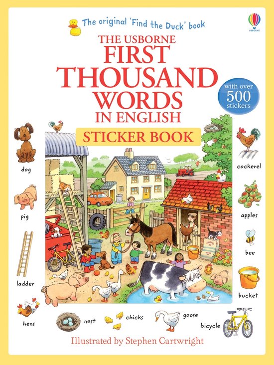 First Thousand Words In English Sticker