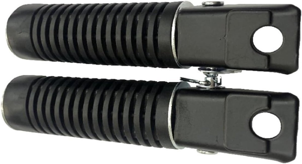 Motorfiets Achter Voetsteunen - Passagier Pedaal - Veilig Rijden - Antislip Rubber - 10mm - Zwart