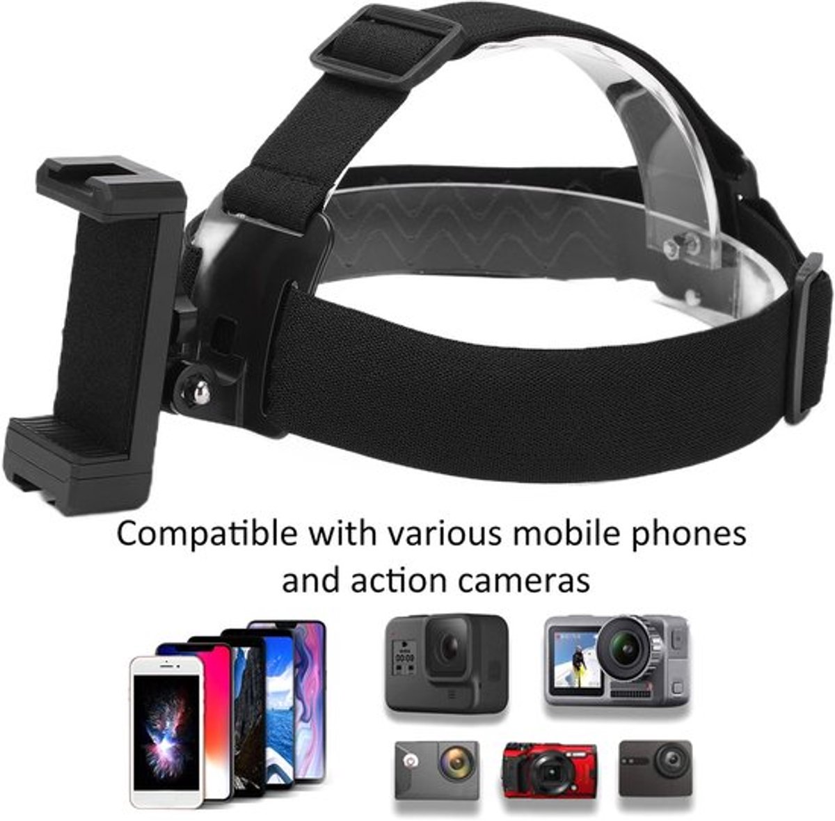 Vt products - Op Het Hoofd Gemonteerde Houder - Mobiele Telefoonhouder - Eenvoudig