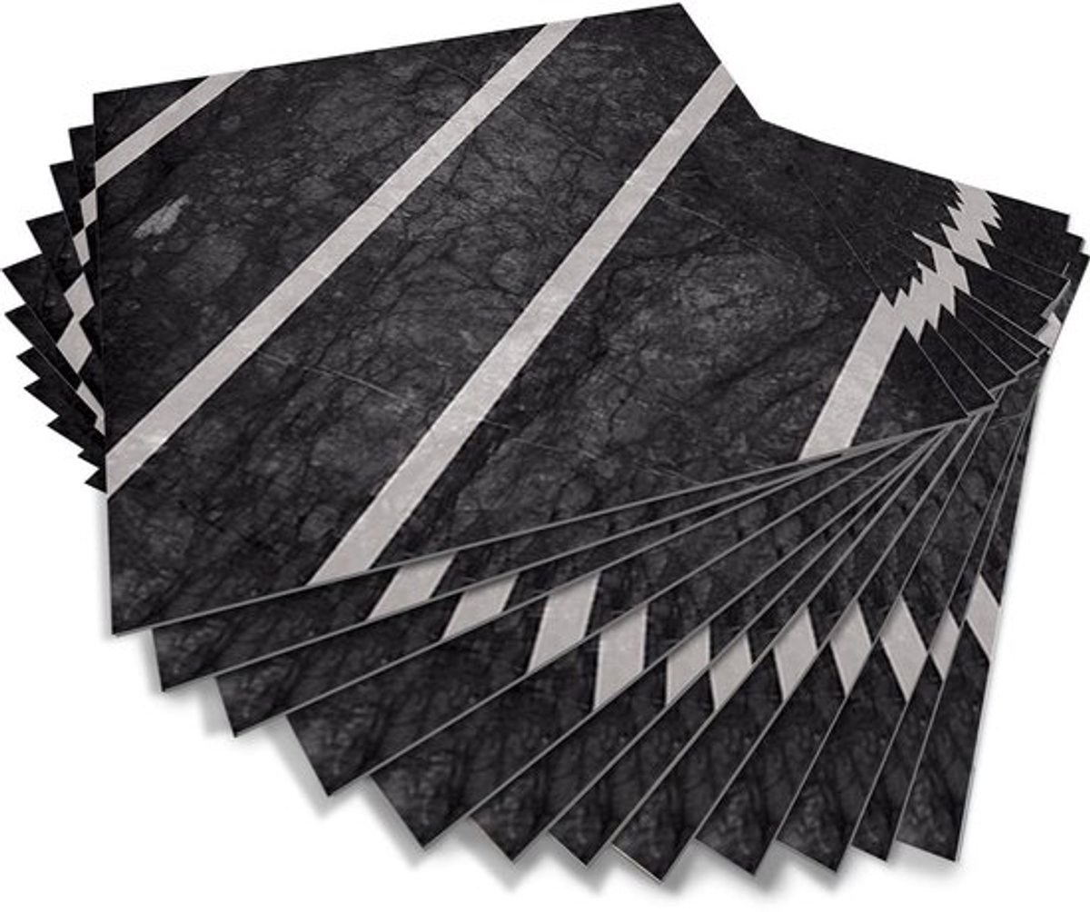 Dailygoods- Vloertegels Zelfklevend - Antislip - PVC - 20 x 20 cm - 12 Stuks