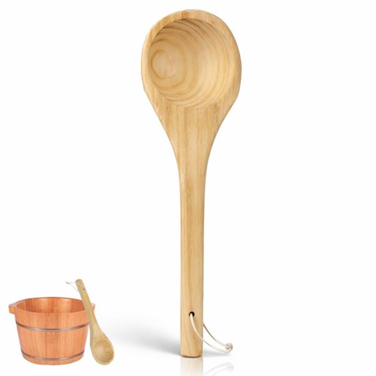 Dailygoods - Saunalepel - Houten Sauna Lepel - Handgemaakt - 39 cm