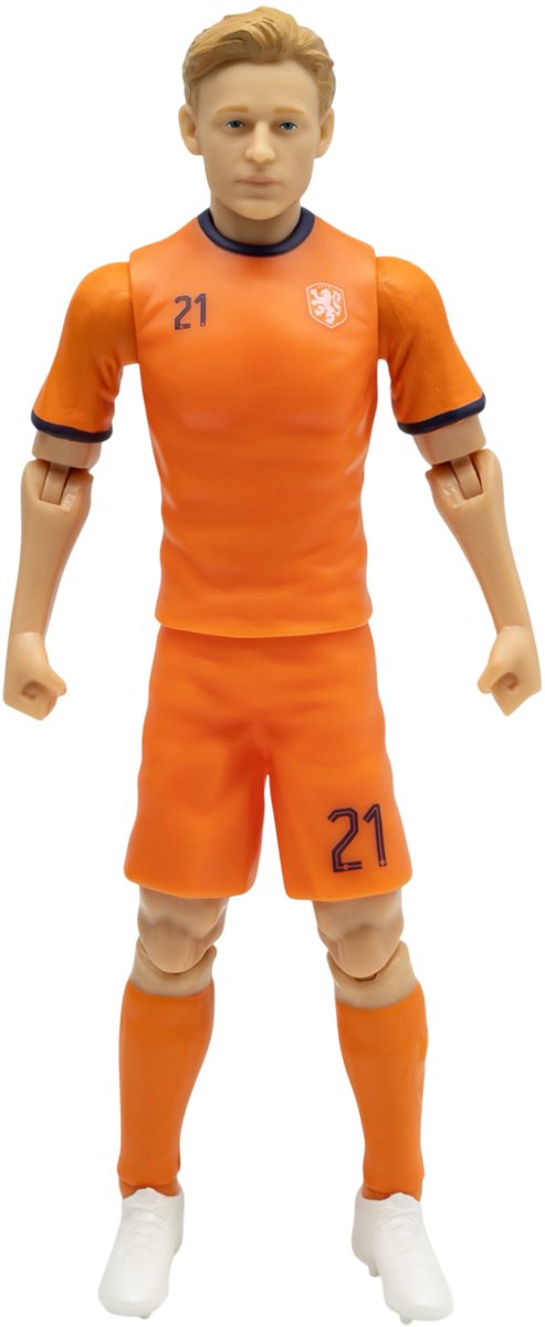 Socker Frenkie de Jong Nederlands elftal voetbalpop 20 cm