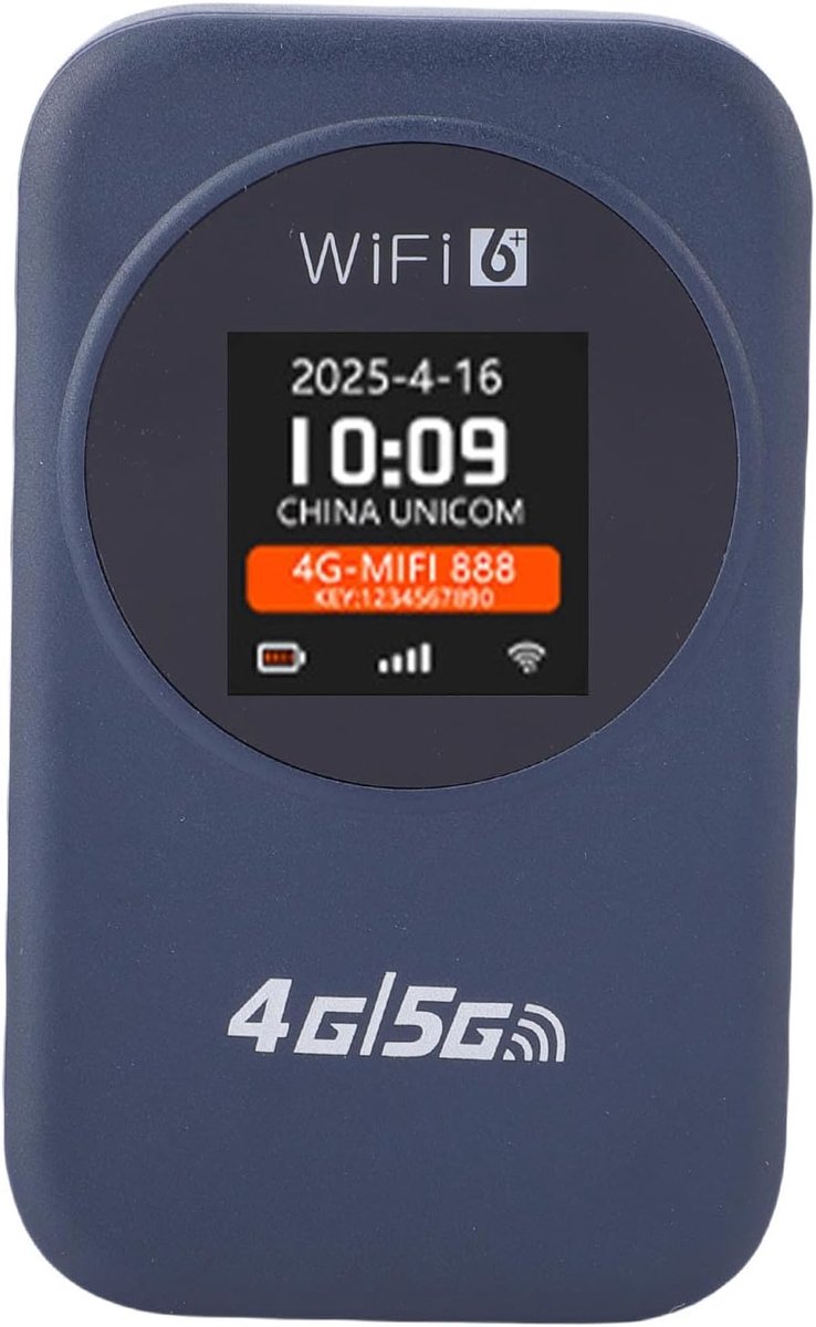 Draagbare WiFi - Mobiele Router - Onderweg Internet - 300 Mbps Snelheid - 3000 mAh Batterij - Zwart