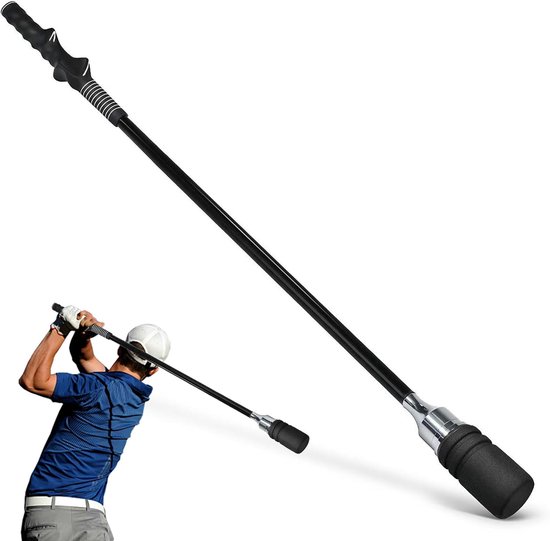 Golf Swing Trainer - Golf Oefen Grip - Sport Prestaties Verbeteren - Auditieve Timing Feedback - 81 cm Lengte - Zwart van GOLF — afbeelding 5