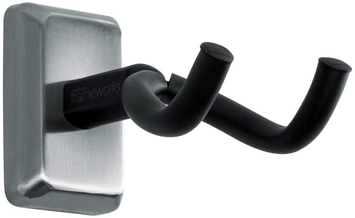 Gator Frameworks GFW-GTR-HNGRSCH Guitar Hanger Gitaar Muurbeugel Chrome