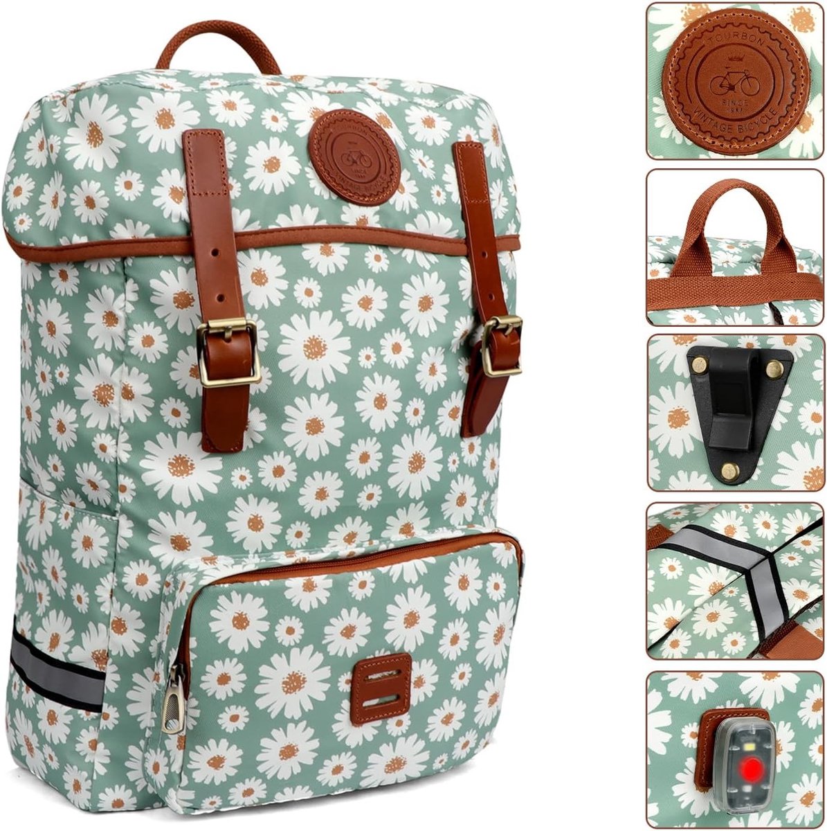 Fietstas - Waterdicht Canvas - Geschikt voor Laptop - Multifunctionele Schoudertas - Voor Outdoor, Reizen en School