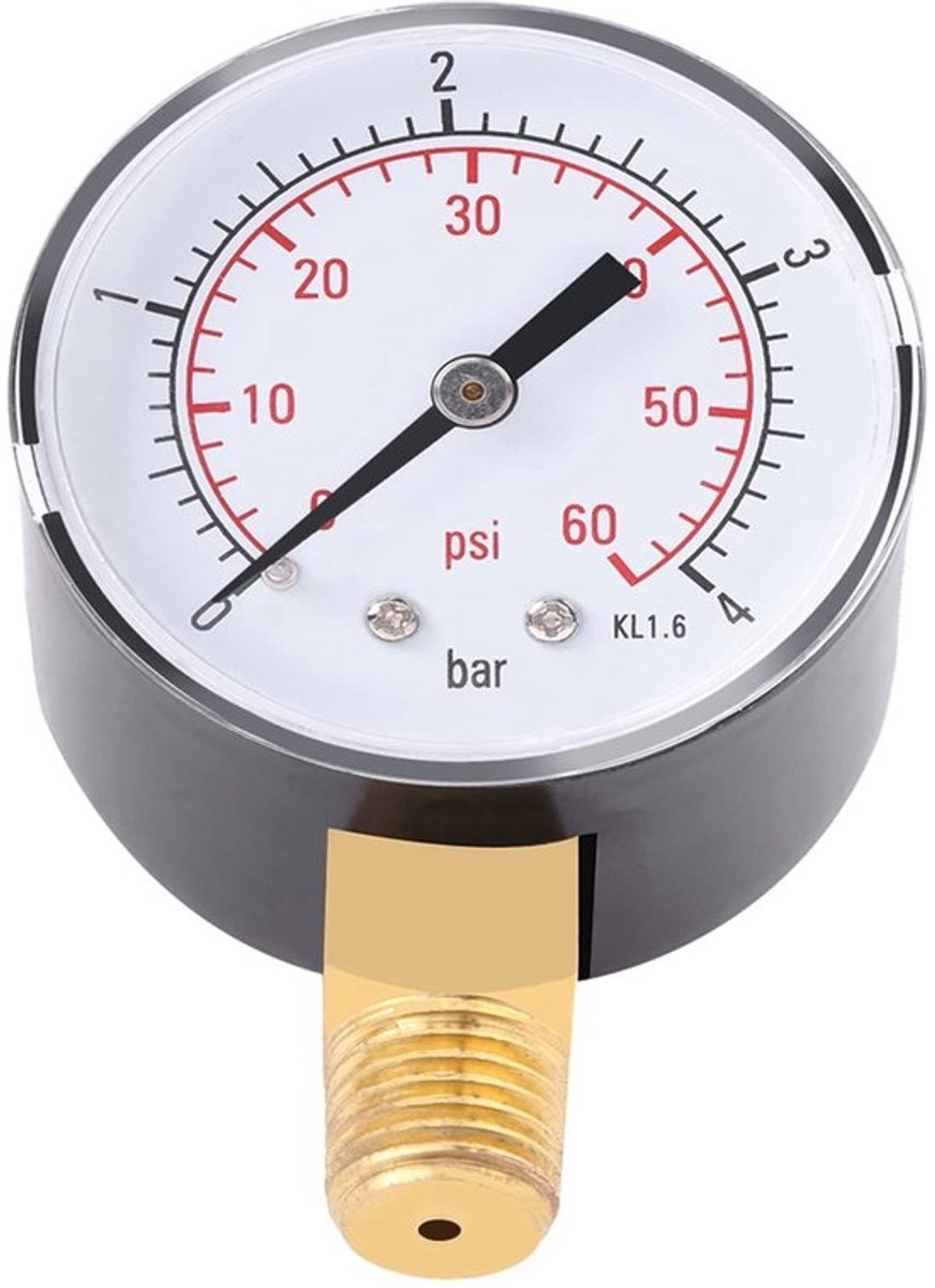 Shopcentral - Brandstofdrukmeter - Mini drukmeter - Nauwkeurig en compact - 0-4 bar