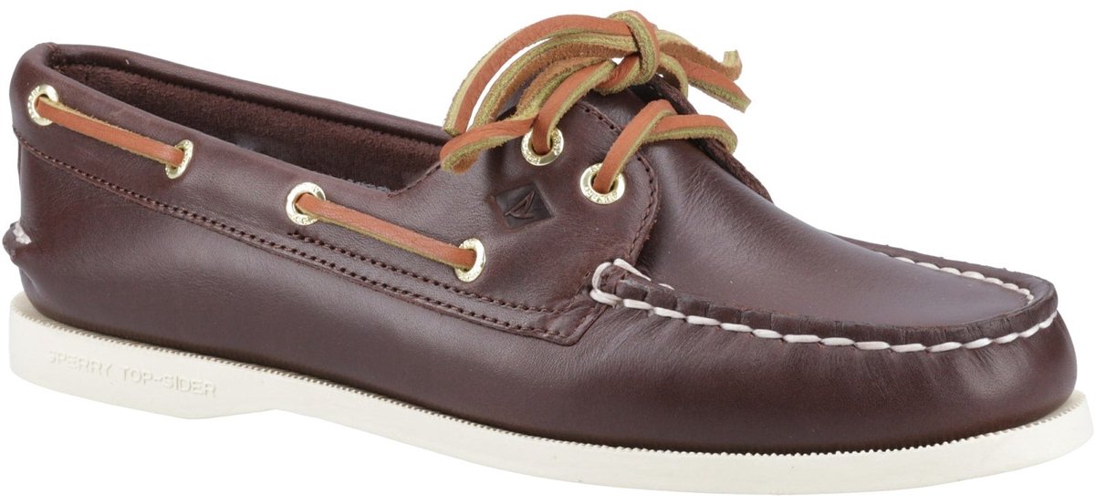 Sperry Authentiek Origineel 2 OEILEN | Bruin - FW Boat Shoes - Maat 43 -