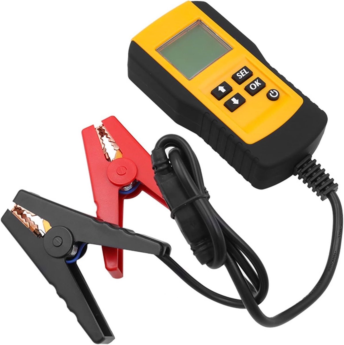 Accu Tester - Digitale Analyzer - Voertuig Onderhoud - LCD Scherm - 12V - Zwart