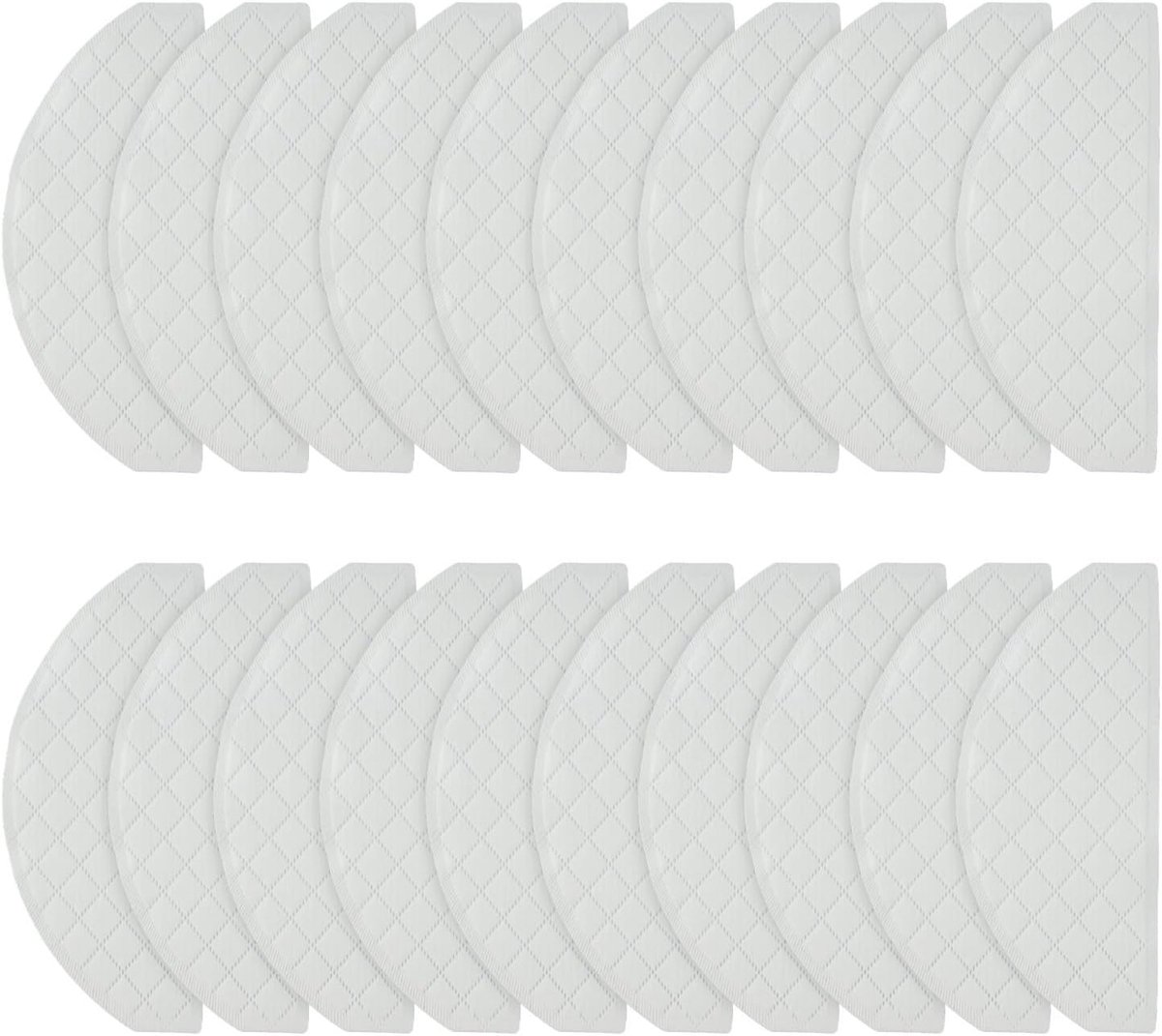 Stofzuiger Mop Pads - Reserveonderdelen - Vloeren Schoonmaken - Wegwerp Reinigingsdoeken - 20 Stuks - Wit