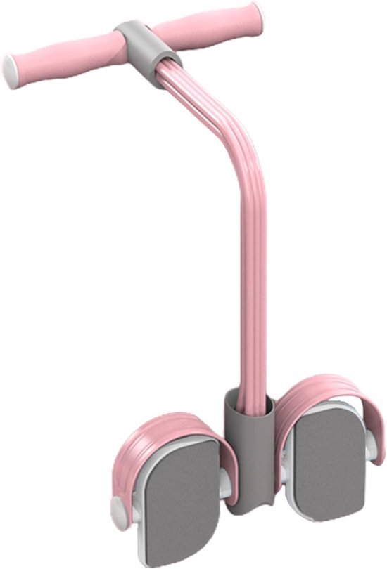 Yoga Spantouw - Been Stretcher - Lichaam Trainen - Antislip Pedaal - 55 x 27 cm - Roze — afbeelding 5
