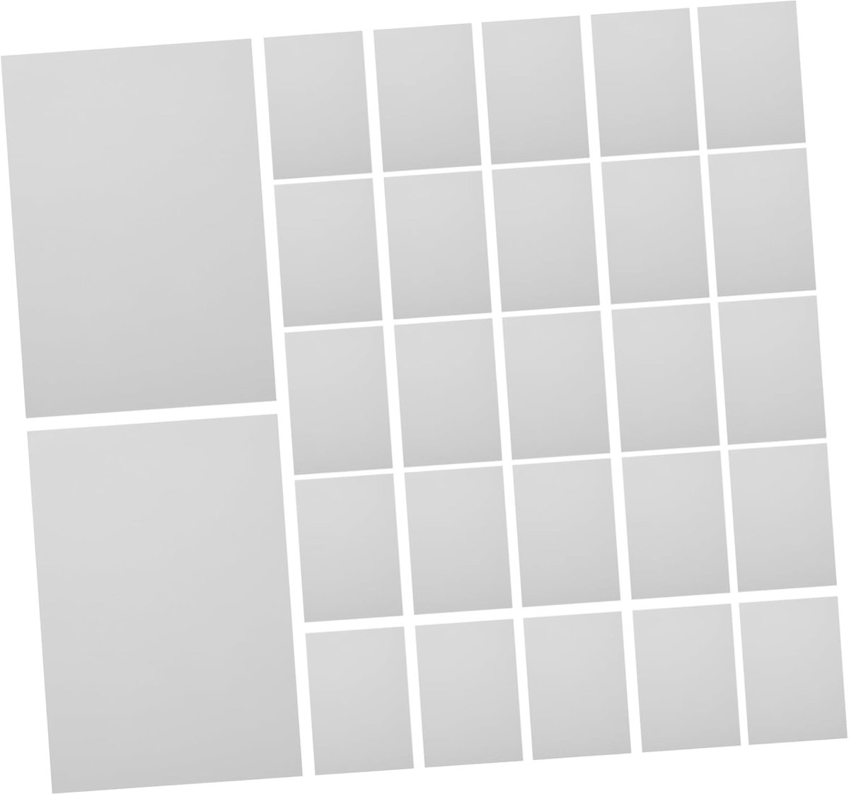 Puzzle Vellen - Puzzel Stickers - Puzzels Bewaren - Makkelijk Plakken - 10 Vellen - Wit