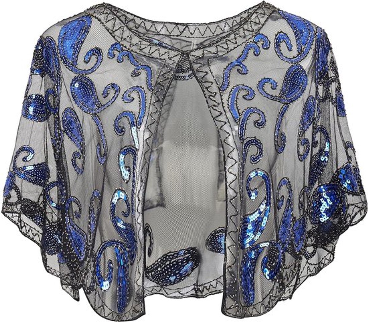 Art deco vintage sjaal met pailletten van Inovra Plus