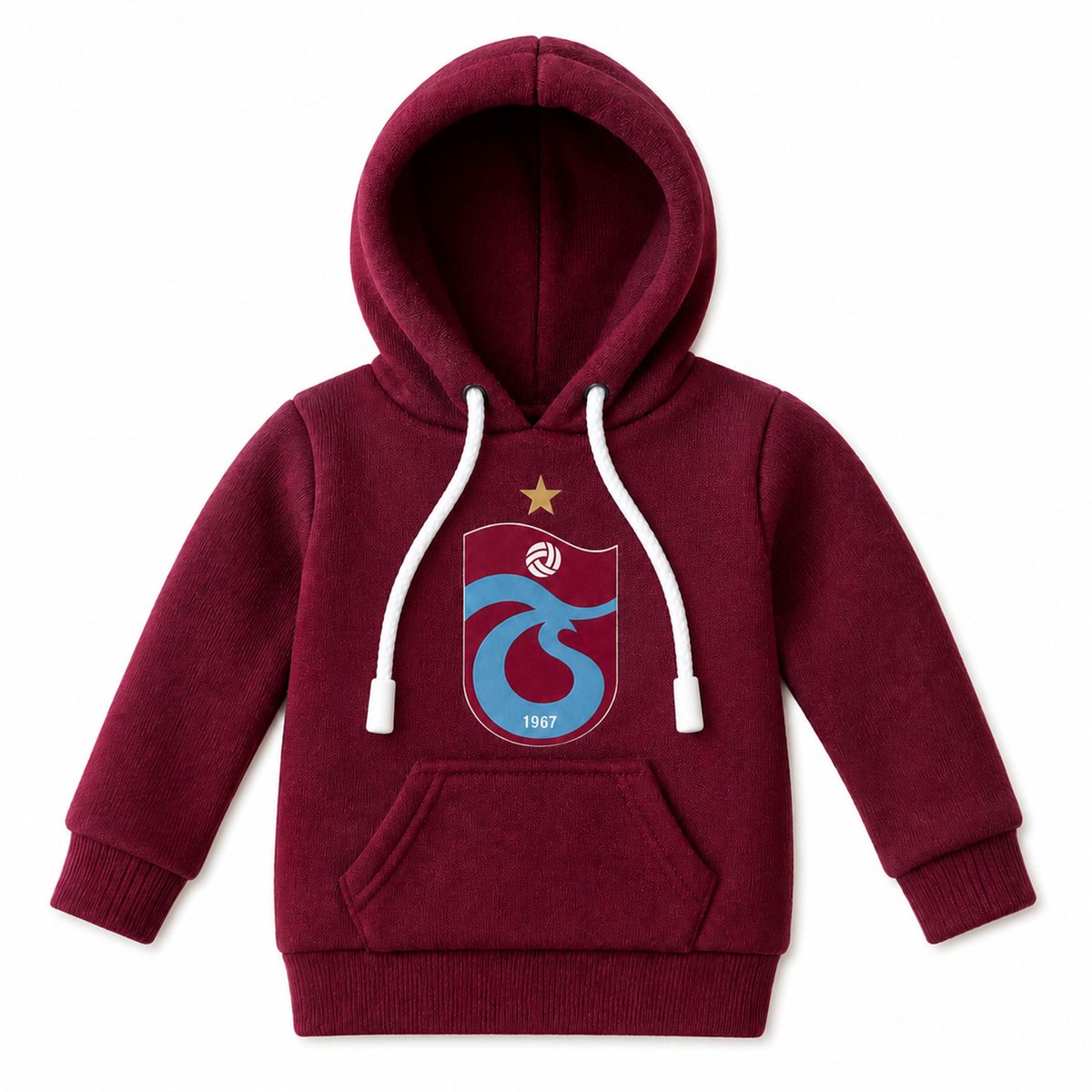 Jungengel Schakelpook Hoesje Trabzonspor Design - Mini Hoodie Auto Pookhoes - Universeel Bordeauxrood