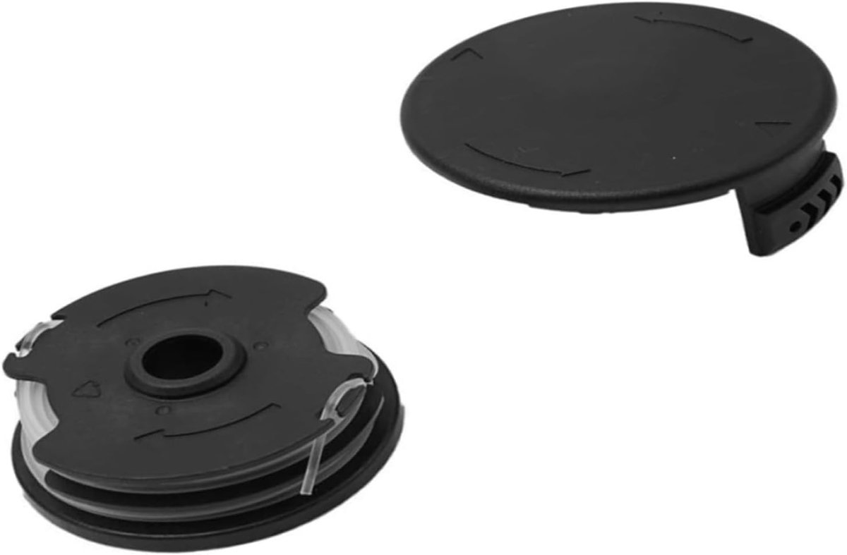 Vervangingsspoel Grastrimmer - Spoel en deksel - Tuinonderhoud - Compleet met beschermhoes - 16 mm diameter 8 meter - One Color
