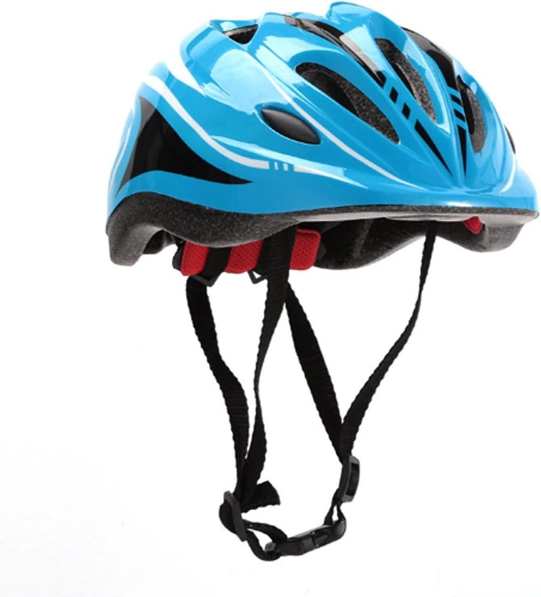 Kinder Fietshelm - Peuterhelm Sporthelm - Veilig Fietsen - Verstelbaar Kinbandje - 52-58 cm - Blauw