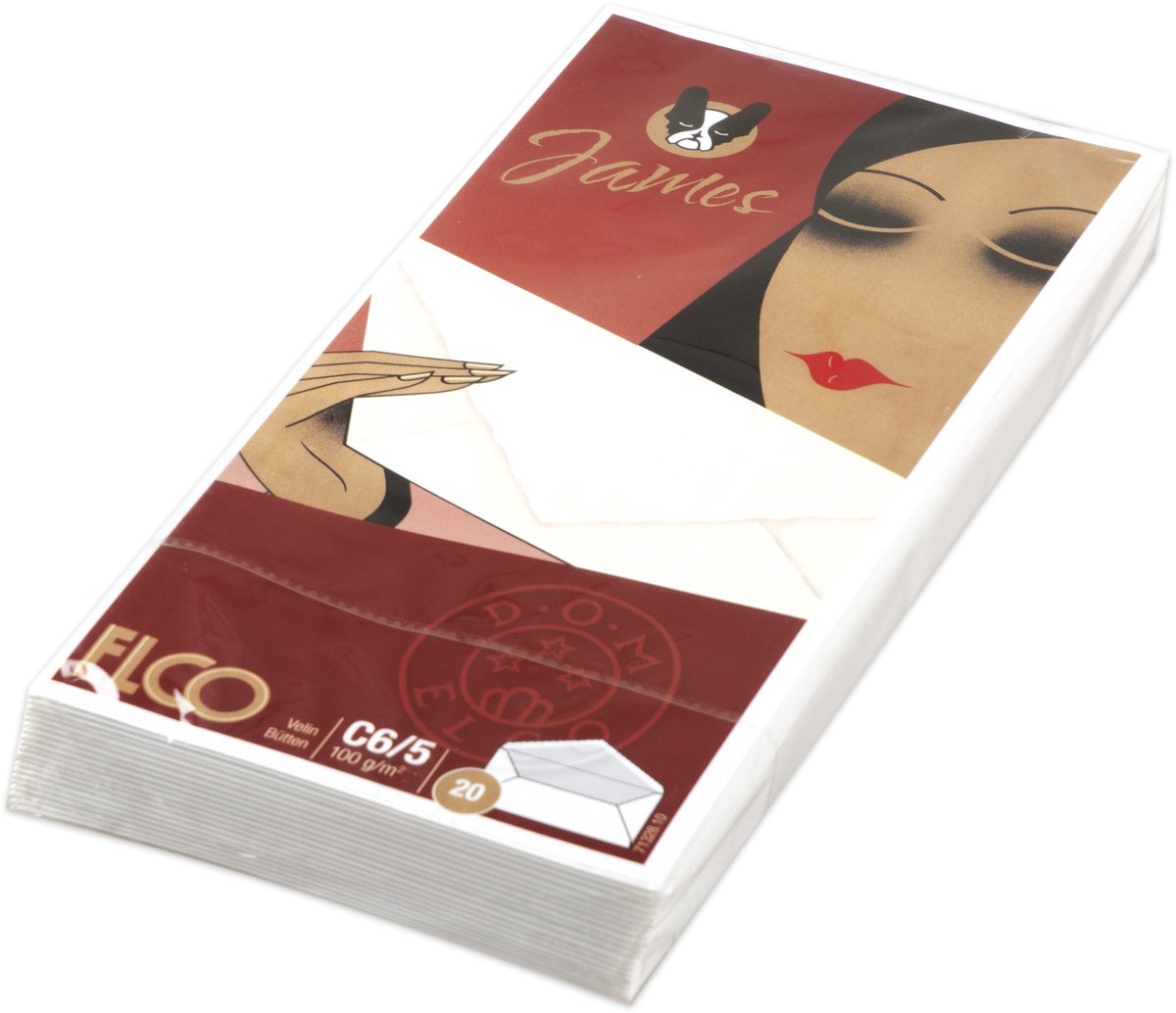 Elco envelop James Velin C5/6 100 gram wit 20 stuks - EO-71328-10