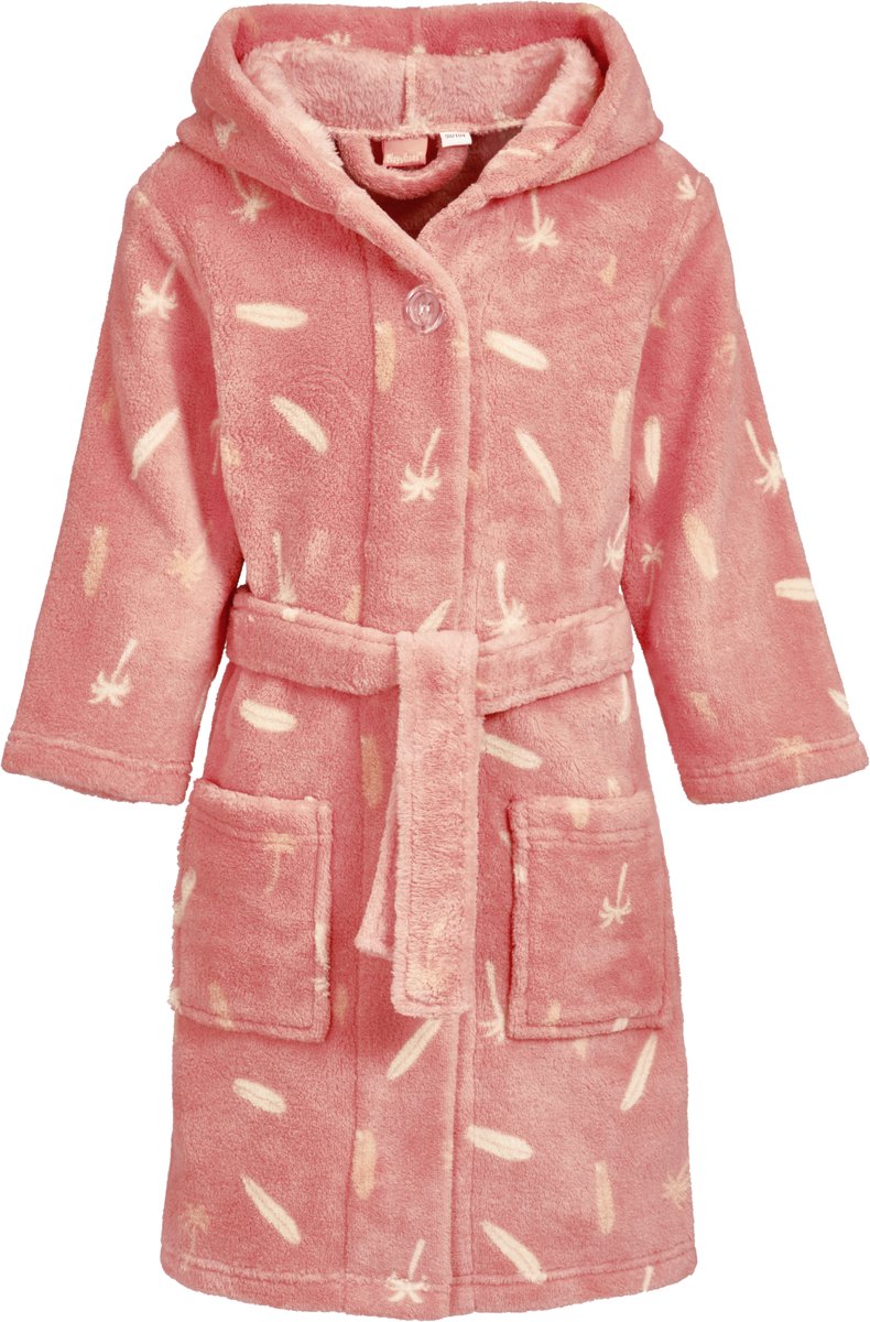 Playshoes - Badjas - Palmbomen - Surf - Roze - Maat 146/152