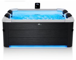 MSpa - Oslo Frame - jacuzzi - 6-Persoons – Jacuzzi voor Buiten – 120 Bubbeljets & 8 Massagejets – WiFi – UVC – LED