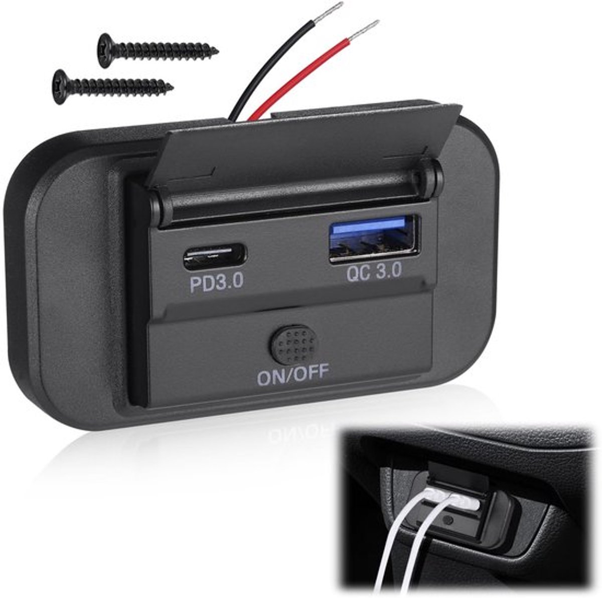 Usb-c oplaadar met automatische aansluiting VT Products