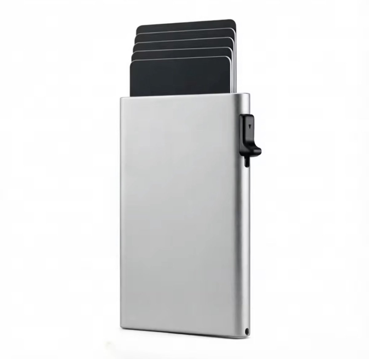GD - Pasjehouder Heren & Dames - Pop-up Wallet - RFID Anti-Skim - Aluminium - Zilver